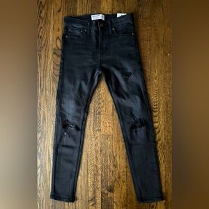 NWT abercrombie kids Slim Super Skinny Black Jeans - 11/12